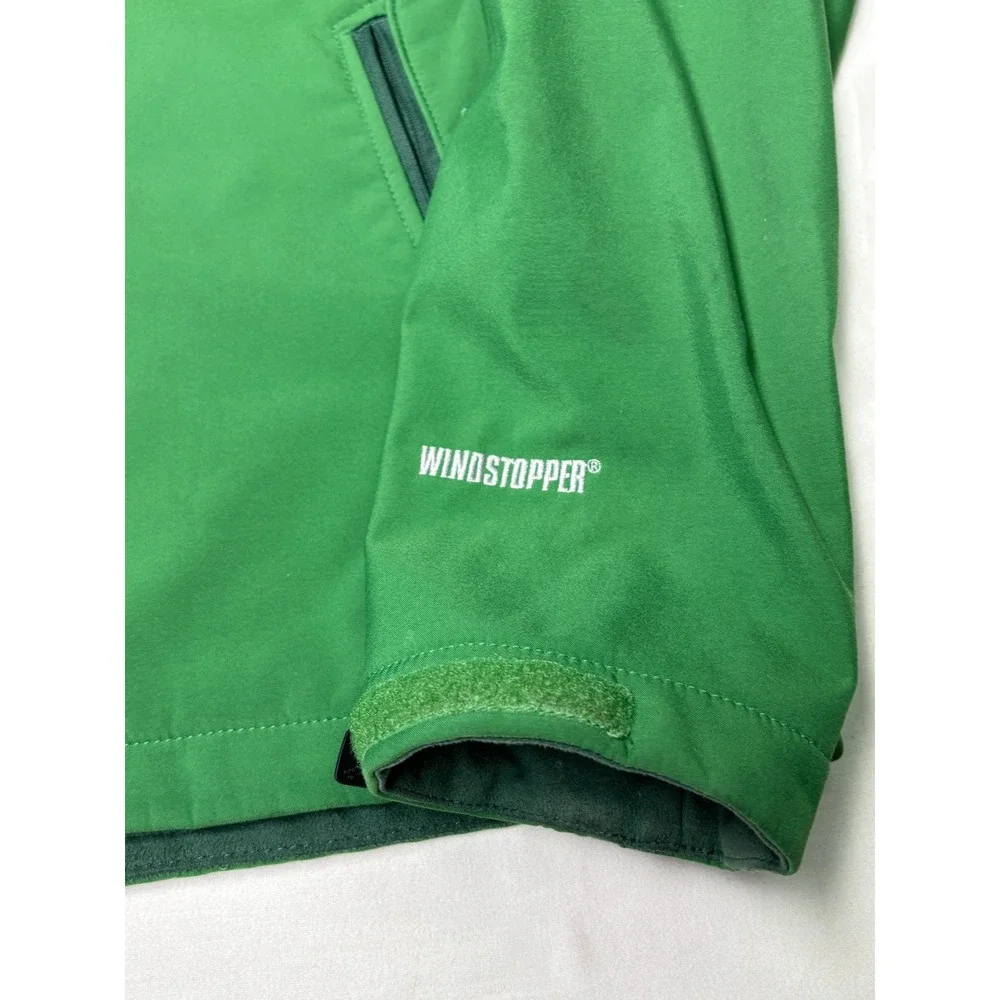 The North Face Windstopper Softshell Jacket Green Mens Medium A14P F13 Full Zip
